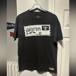 Brock Lesnar Suplex City WWE Wrestling One Way Ticket Black medium T-Shirt